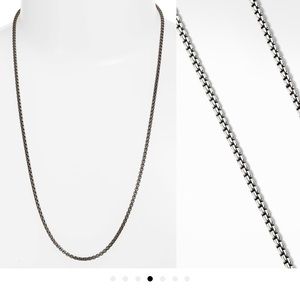 David Yurman box chain necklace